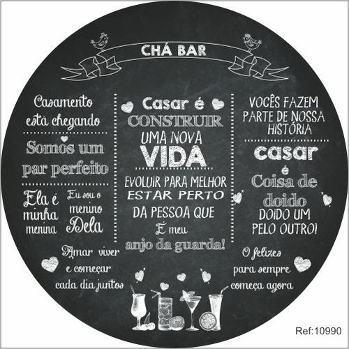 Painel Chá Bar Em Tecido 1,50x1,50 c/elástico - Criare Painéis