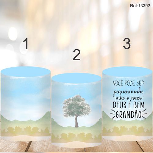 Painel Festa Kit Cilindros Davi e Golias - P/M/G 3... - Criare Painéis