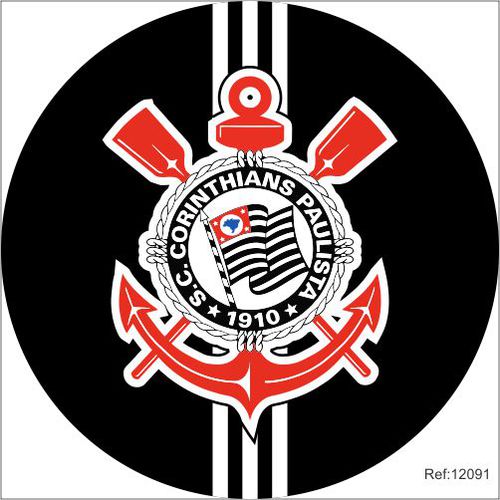 Painel Corinthians Em Tecido 1,50x1,50 c/elástico - Criare Painéis