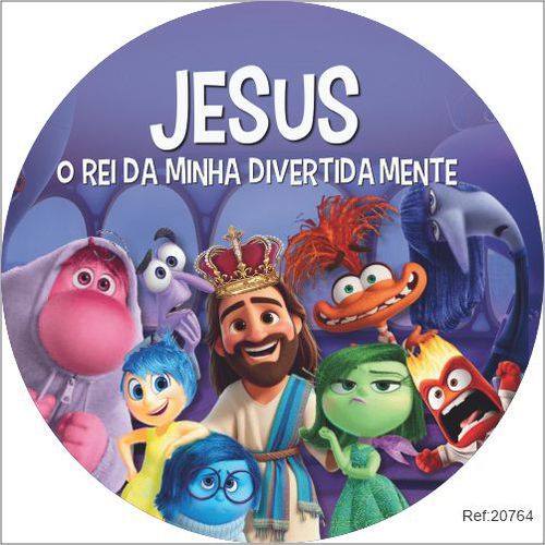 Painel Festa Divertidamente Em Tecido 1,50x1,50 c/... - Criare Painéis