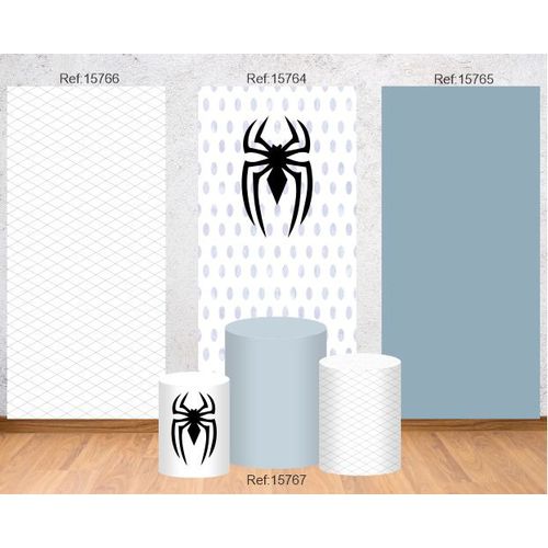 Kit Painél Aranha 03 Lateral + Trio Cilindros Teci... - Criare Painéis