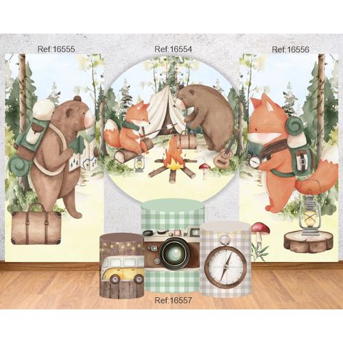 Kit Completo Bosque 1,5 + Trio Cilindros + 02 Late... - Criare Painéis