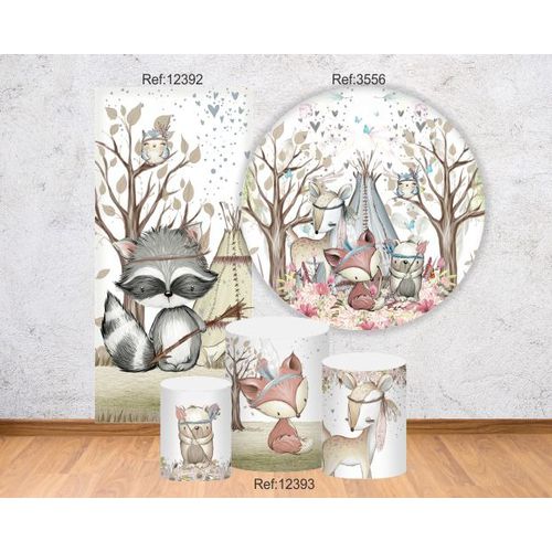 Kit Painel Safari 1,5 + Trio Cilindros + 01 Latera... - Criare Painéis