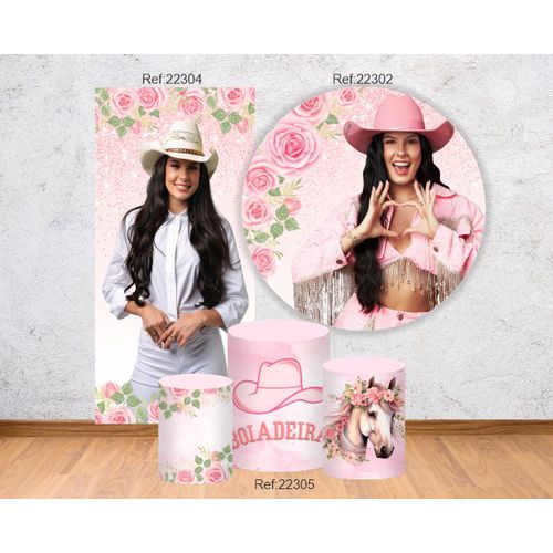Kit Boiadeira Painel 1,50 + Lateral 1x2 + 3 Cilind... - Criare Painéis