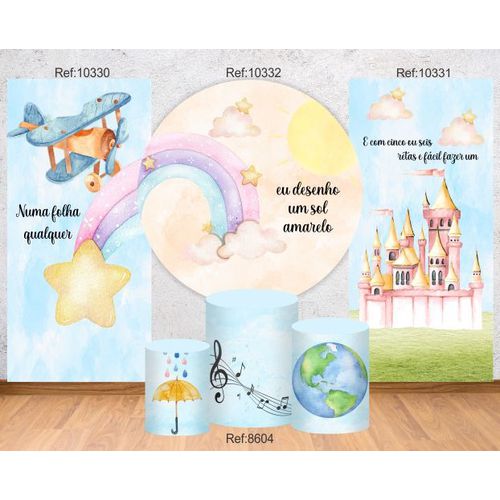 Kit Completo Aquarela 1,5 + Trio Cilindros + 02 La... - Criare Painéis