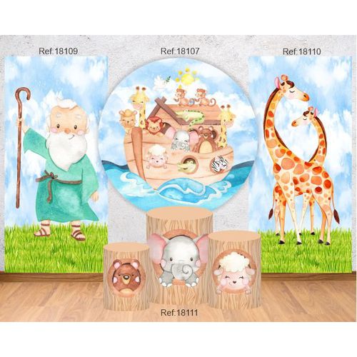 Kit Completo Arca de Noé 1,5 + Trio Cilindros + 02... - Criare Painéis