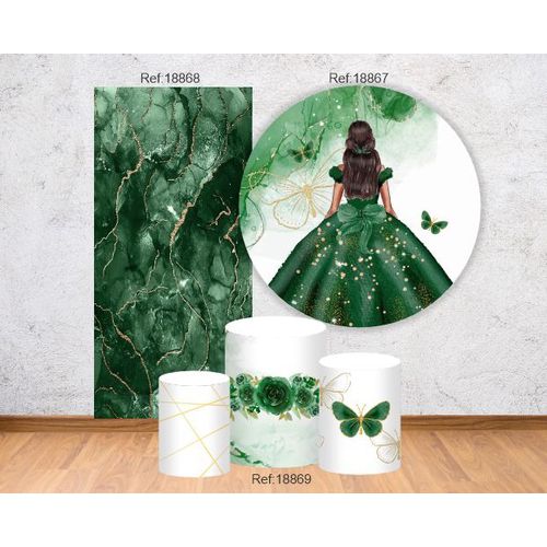 Kit 15 Anos Painel 1,50 + 3 Cilindros + 1 lateral - Criare Painéis