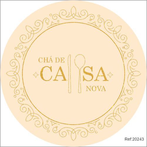 Painel Chá de Casa Nova Em Tecido 1,50x1,50 c/elás... - Criare Painéis