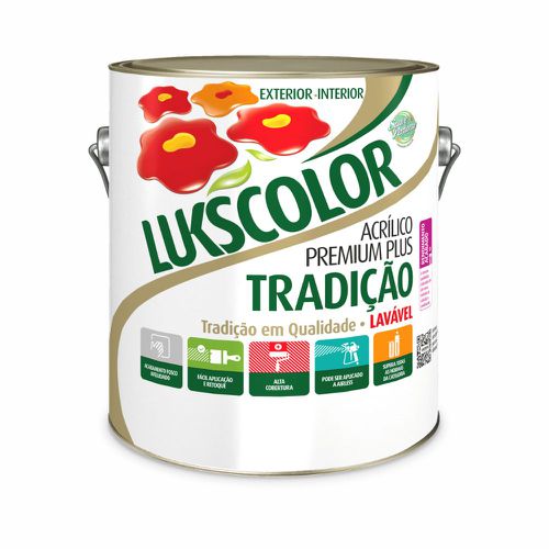 Tinta Acrílica Lavável Tradição Fosco Suave Perfum... - CS Tintas