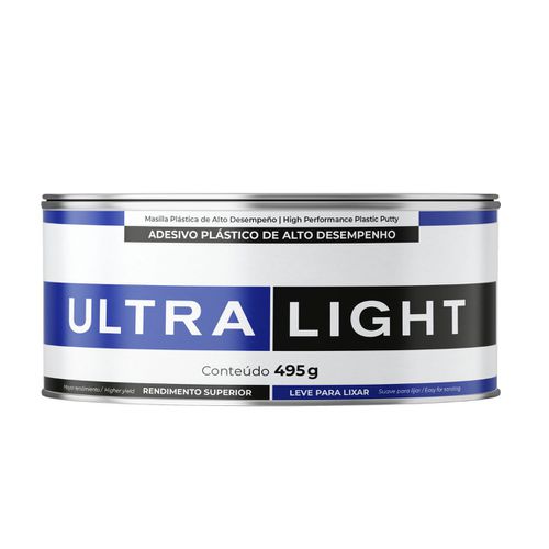 Massa Plástica Automotiva Adesivo Ultra Light 495g... - CS Tintas