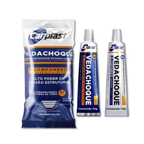 Veda Choque Carplast 150g (Kit Bicomponente Bisnag... - CS Tintas