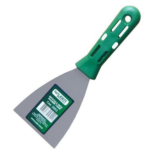Espátula INOX Lisa 7,5cm [NAUBER] [2002] - CS Tintas