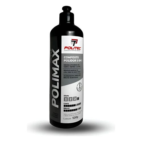 Polidor 3 em 1 Polimax 500g - Politec - CS Tintas