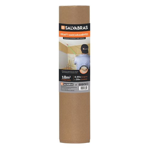 Papel Kraft para Mascaramento 0,90m x 20m [SALVABR... - CS Tintas