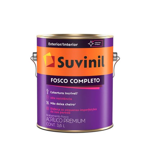 Tinta Acrílica Lavável Toque Fosco Completo Branco... - CS Tintas