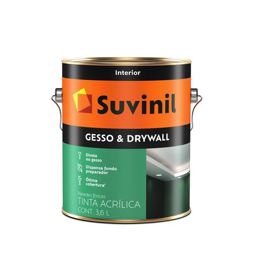 Tinta Acrílica Gesso & Drywall Selador e Acabament... - CS Tintas