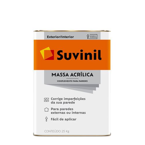 Massa Acrílica Interna e Externa Áreas Úmidas 25Kg... - CS Tintas