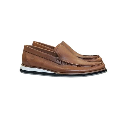 MOCASSIM CRETA CARAMELO COM DET. PRETO - Diorne | Sapatos Premium