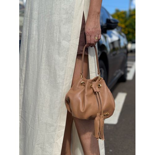 Bolsa Bucket Camel - Donna Clô