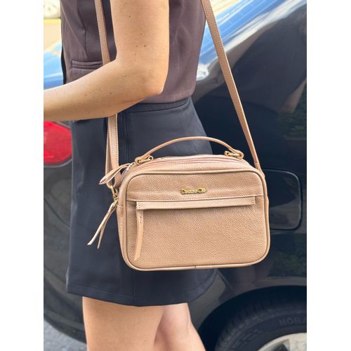 Bolsa Cris Couro Legítimo Nozes - Donna Clô