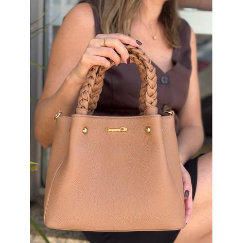 Bolsa Jenifer Couro Legítimo Nozes - Donna Clô