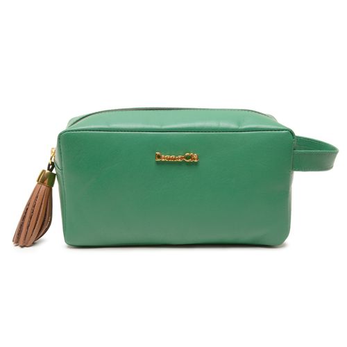 Necessaire Verde em couro legítimo Donna Clô - Donna Clô