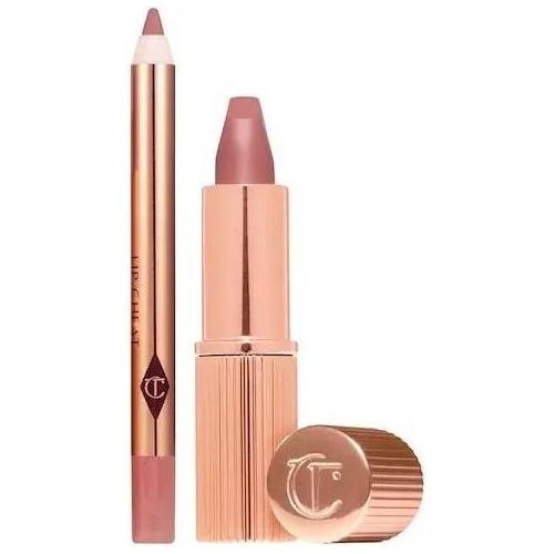 Mini Kit Lapis + Batom Charlotte Tilbury - Lip Cheat P.t / Kissing P.t