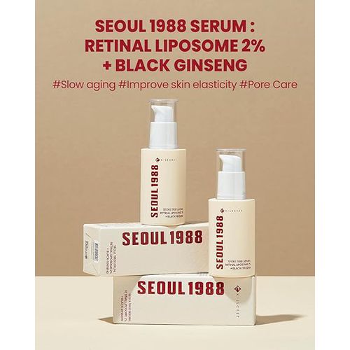 K-SECRET Ksecret Seoul 1988 Sérum: Lipossoma Retiniano 2% + Ginseng Preto