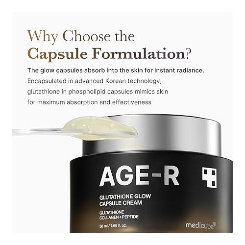 Medicube Creme Cápsula de Brilho de Glutationa AGE-R Glutathione Glow Capsule Cream