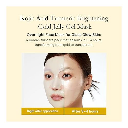 Medicube Kojic Acid Turmeric Brightening Gold Jelly Gel Mask