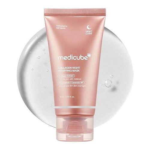 Medicube Night Collagen Wash-Off Pack (Pacote de Máscara Facial Noturna com Colágeno)