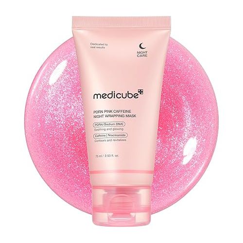 Medicube PDRN Caffeine Night Wrapping Mask – Máscara Facial Noturna com DNA de Salmão, Cafeína e Colágeno