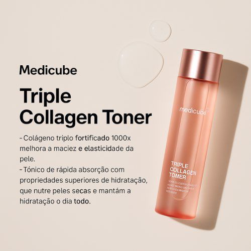 Medicube Toner Triplo De Colágeno 140ml 