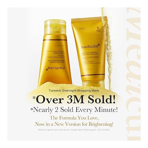  Medicube Turmeric Kojic Acid Overnight Exfoliating Mask
