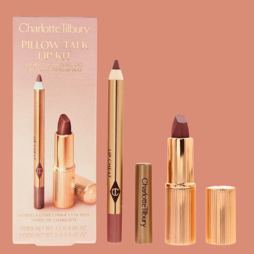 Mini Kit Lapis + Batom Charlotte Tilbury - Lip Cheat P.t / Kissing P.t