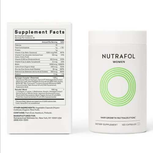 Nutrafol Women Cabelo Mulheres - 120 Cápsulas - Versão Embalagem Ecológica