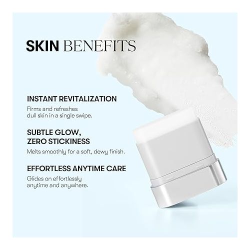 VT COSMETICS PDRN Essence Stick Balm, PDRN Collagen Multi Wrinkle Stick, All-in-One Eye & Neck Treatment, Glow Makeup Base & Face Treatment Balm, Plumping, Fine Lines 