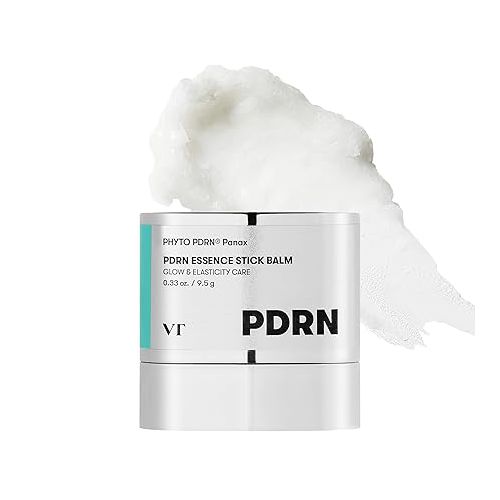 VT COSMETICS PDRN Essence Stick Balm, PDRN Collagen Multi Wrinkle Stick, All-in-One Eye & Neck Treatment, Glow Makeup Base & Face Treatment Balm, Plumping, Fine Lines 