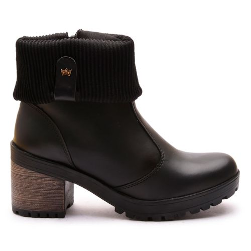 Bota Coturno Feminino Com Cano De Meia Canelada E ... - ELITEDOSPES