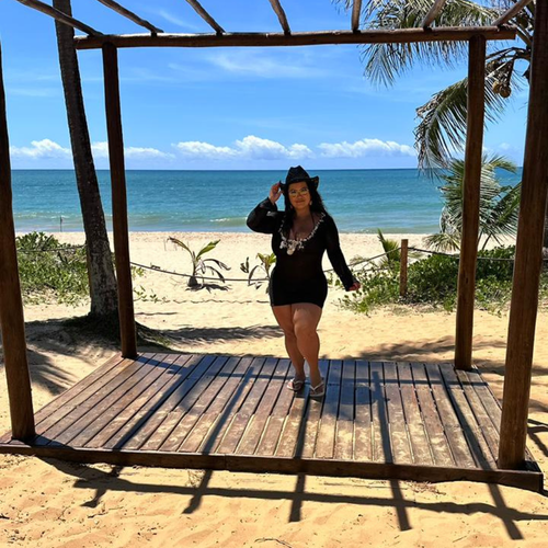 vestido conchas preto