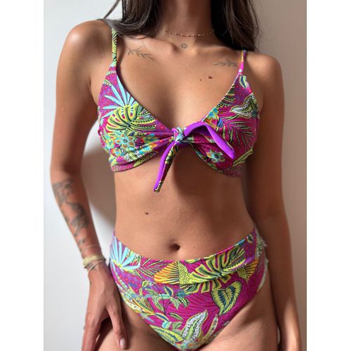 Conjunto Biquini Leia folhagens uvas