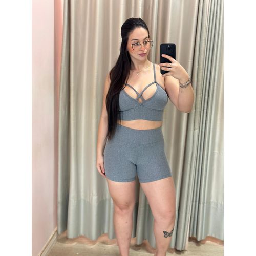 Conjunto Fitness Cinza