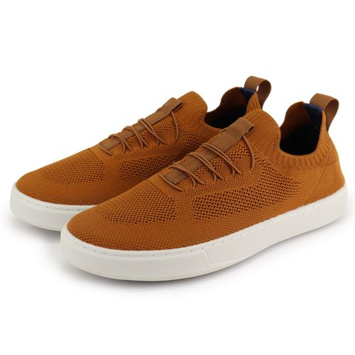 Tênis Masculino Casual Meia Caramelo - Ref: 7000 ... - ESTILODR