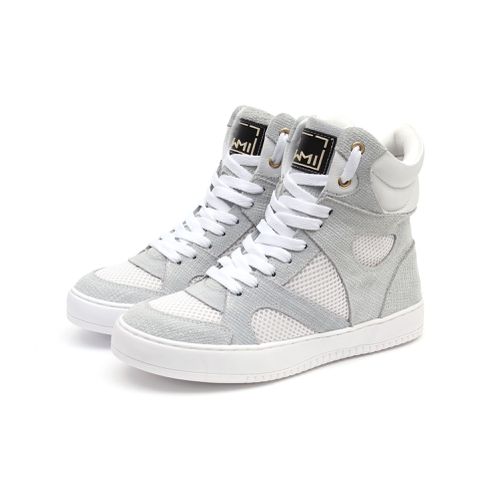 Tenis Sneaker Bawmi Cano Alto Feminino Branco - RE... - ESTILODR