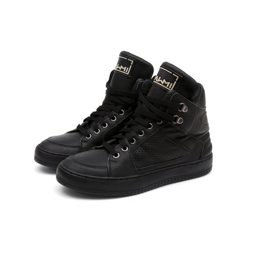 Tenis Sneaker Bawmi Cano Alto Feminino Preto - REF... - ESTILODR