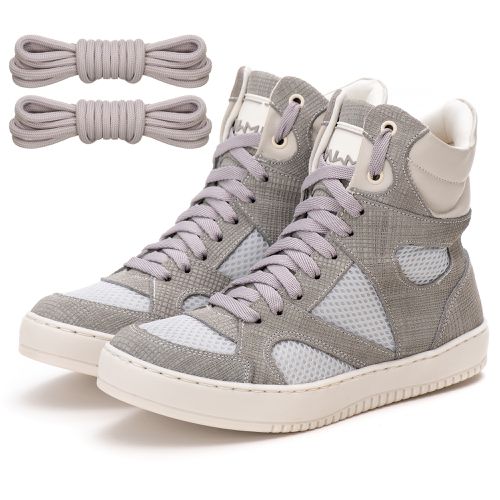 Tenis Sneaker Bawmi Cano Alto Feminino Off White -... - ESTILODR