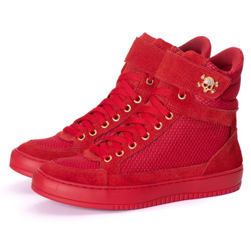 Tenis Sneaker Bawmi Cano Alto Feminino Vermelho - ... - ESTILODR
