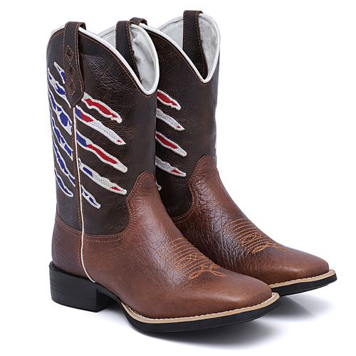 Bota Texana Garra Americana - Sistema Bruto | Botas Texanas em couro