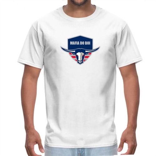 Camisa de Algodão Lisa Branca - Estampa Mafia do B... - Sistema Bruto | Botas Texanas em couro