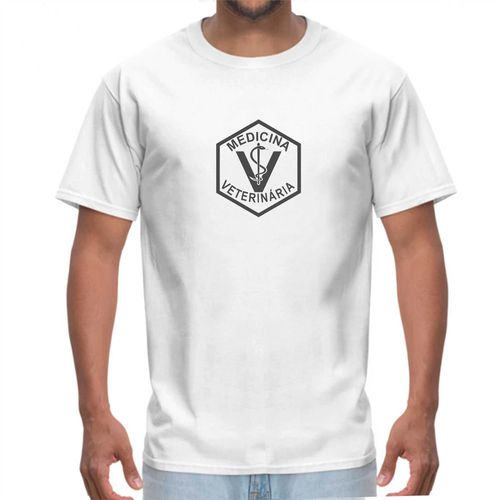 Camisa de Algodão Lisa Branca - Estampa Med. Veter... - Sistema Bruto | Botas Texanas em couro